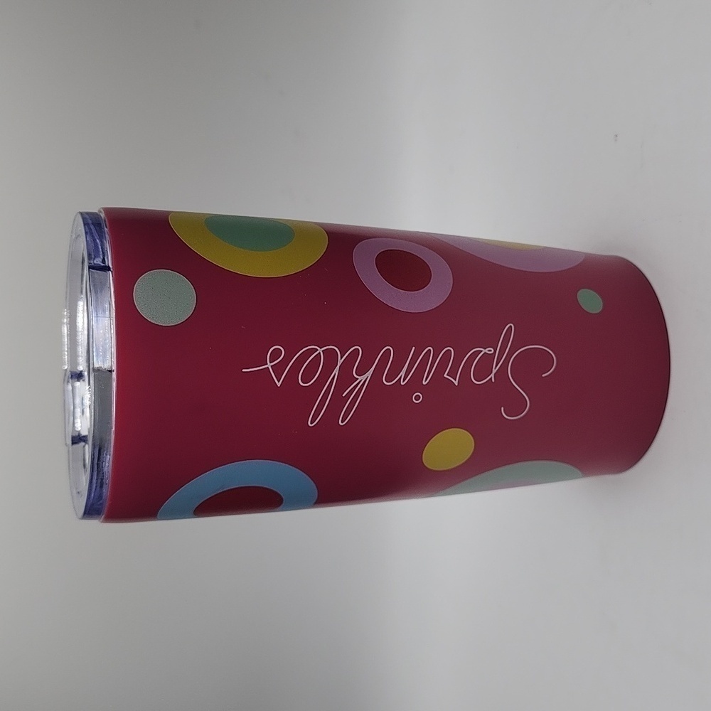 Sprinkles Stainless Steel Tumbler with Lid. 20 oz NWOT